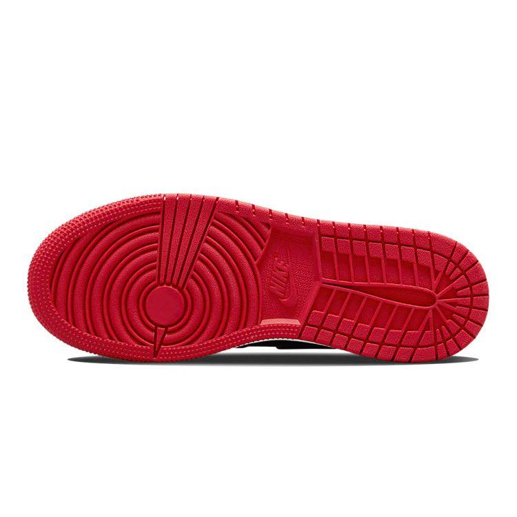 Детские кроссовки Air Jordan 1 Retro High OG GS Patent Bred Black White Varsity-Red 575441-063