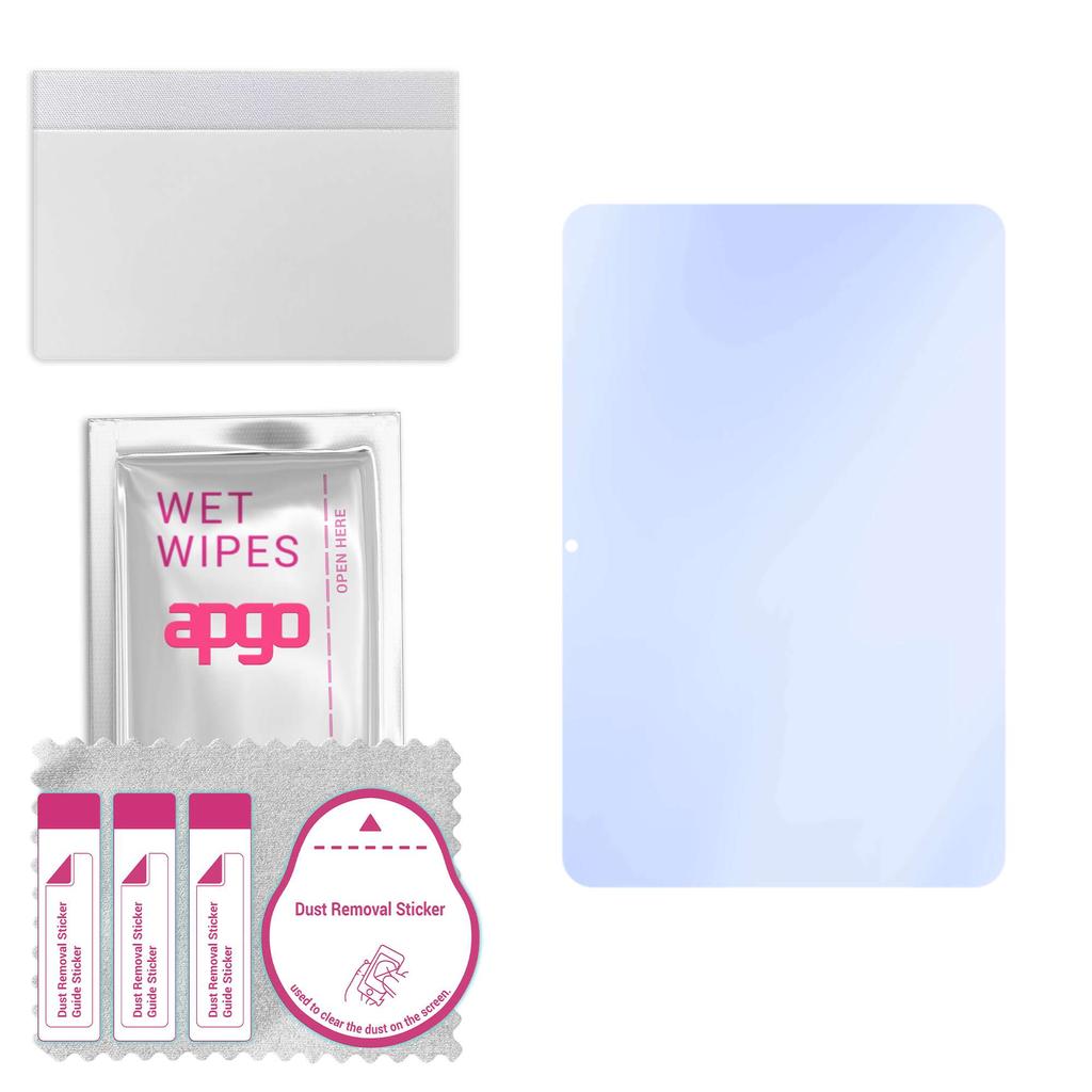 apgo Ultra-Clear 9H Hybrid Protective Glass Compatible with TCL Tab 10L, Flexible Nano Glass, Great Replacement for Tempered Glass, Scratch-resistant,