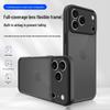 Чехол-накладка iPhone 17 Pro Max с ощущением кожи: Apple 16 Матовый ТПУ+ПК, Полная Защита от Падений для iPhone 14