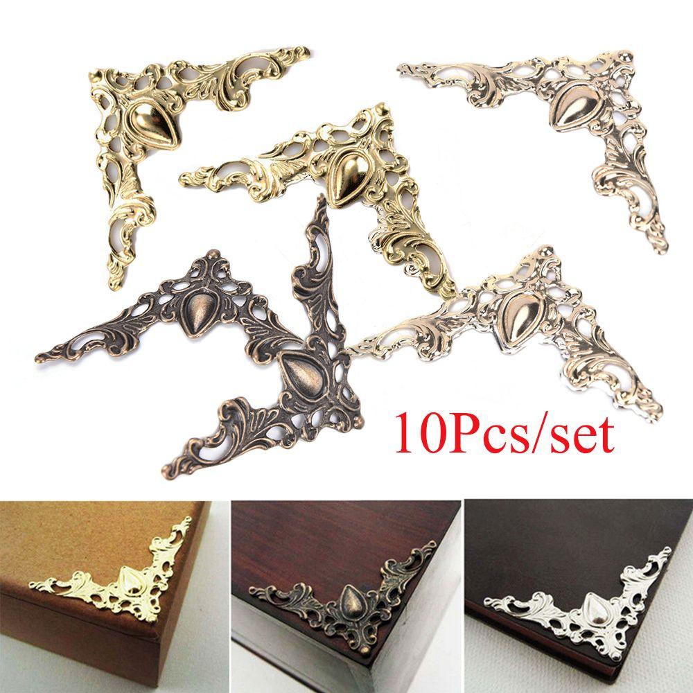 Album Folders Furniture Hardware Box Decor Book Corner Protector Antique Bronze Corner Brackets