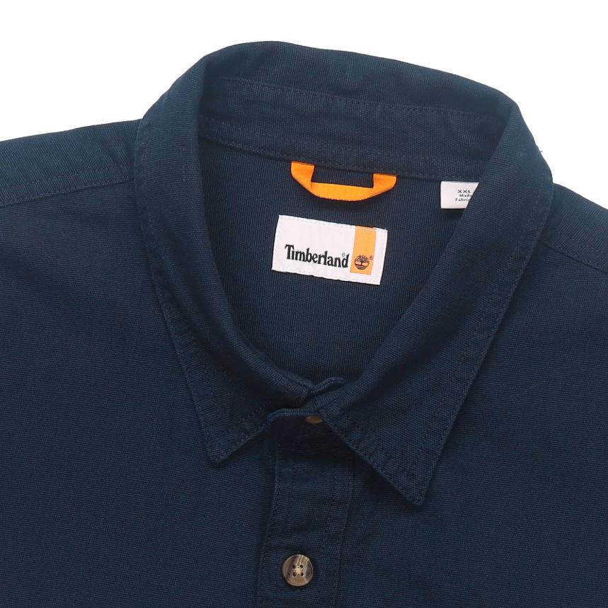 Timberland Однотонная мужская куртка с длинным рукавом и воротником-стойкой, темно-синяя A5Y9N-433