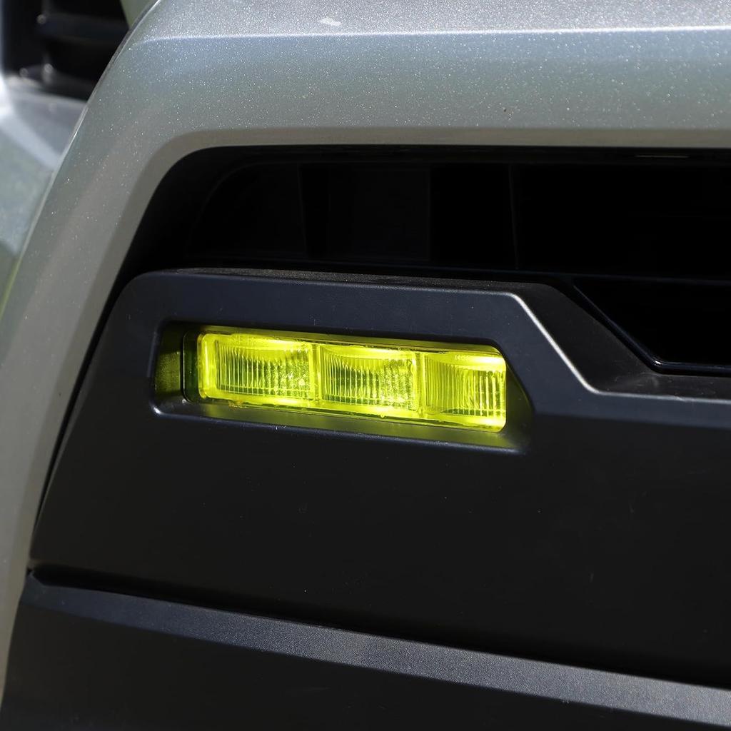 Fog Light Yellow Tinted Cover Trim for Toyota Tacoma 2024 2025, Car Exterior Decoration Accessories (Vinly)