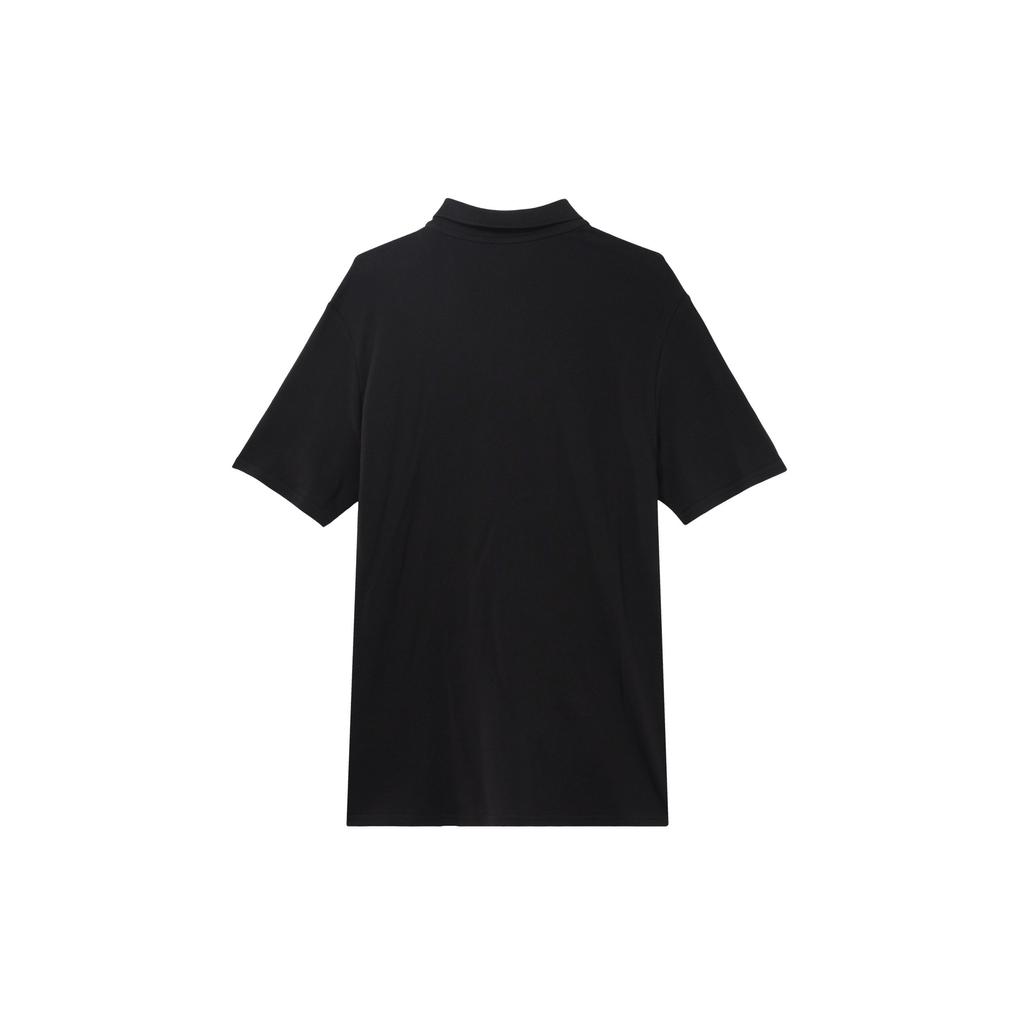 Puma Solid Color Casual Polo Shirt Men Tops Black 658605-03