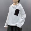 2024 Женский длинный рукав свободный мягкий новый осенний свитер с капюшоном повседневные топы футболки футболка