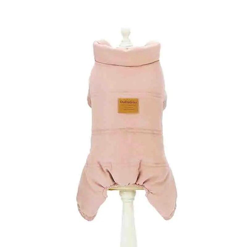 Маленькие и средние собаки Чихуахуа Французский бульдог Одежда для домашних животных Наряд Зимняя теплая куртка для собак Пальто для щенков Четырехногий комбинезон для