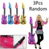 3Pcs Random 80x30cm Hot Cartoon Guitar Balloons Inflatable Air Globos Party Supplies Kids Toys Birthday Ballon Classic Toy