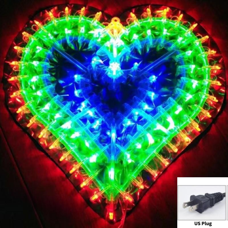 Sunflower Star Peacock Heart Shape Led String Lights For Home And Outdoor Festivities