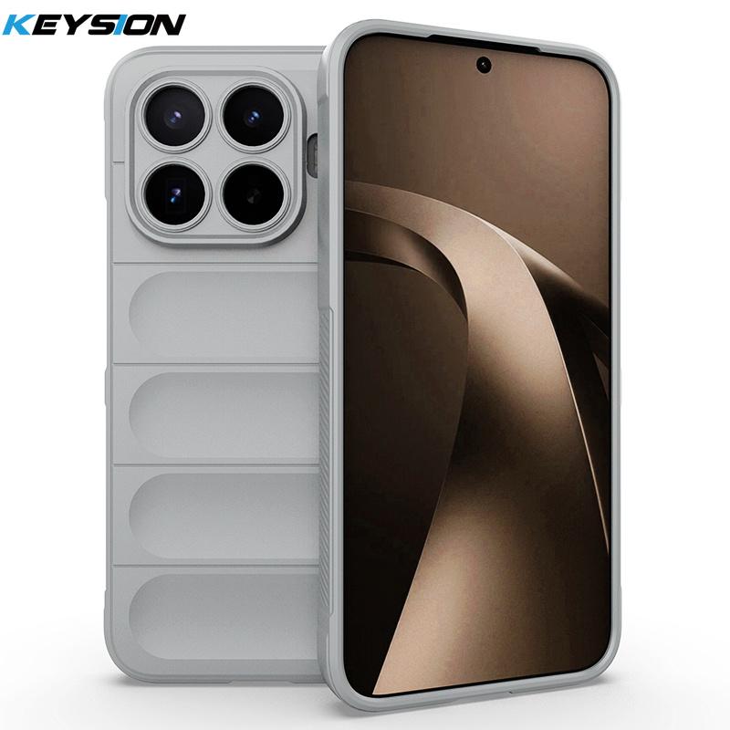 KEYSION Прочный противоударный матовый чехол для телефона Xiaomi 17T Pro 5G Противоскользящая мягкая силиконовая задняя крышка для телефона Xiaomi 17T 5G