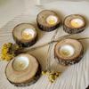 2pcs Wooden Tealight Candle Holder - Adorable Thank You Gifts, Perfect for Wedding Favors, Ideal Rustic Decor Piece and Party Decoration Gift