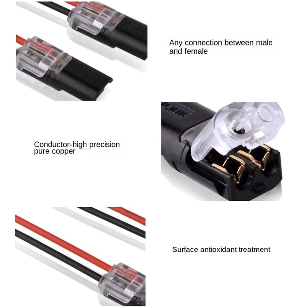 Быстрозажимная клеммная колодка с фиксирующей защелкой 2-контактный соединитель проводов Малый соединитель для проводки Электрический