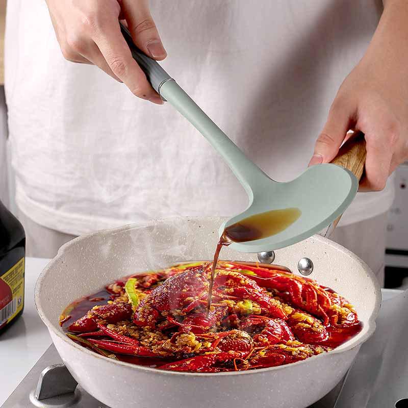 Mushroom Silicone Spatula: High-Temperature Resistant, Non-Stick Stir-Fry & Wok Spoon