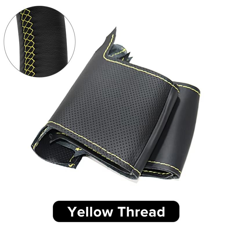 VZH5 Car Steering Wheel Cover Anti-slip Artificial Leather For Honda Fit City Jazz 2014 2015 HRV HR-V 2016 Vezel Car Accessories