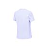 Li Ning Fitness Series Solid Color Sports Short Sleeve T-Shirt Women Tops Light-Blue ATST580-2