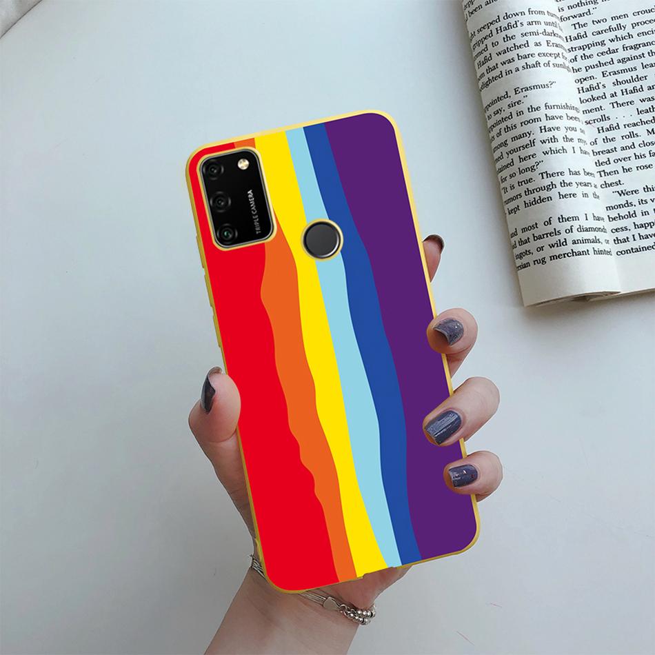 Для Huawei Honor 9A Чехол 2020 Силиконовая Крышка Мягкий Бампер Чехол Для Huawei Honor 9A Чехлы для Телефона MOA-LX9N Honor9A Сердце Любви Funda
