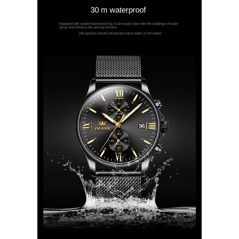 OLEVS Brand Timepiece Waterproof Luminous Men's Watch Men's Watch