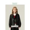 Children's Leather Jacket 2025 Autumn New Style Boys and Girls Pu Leather Jacket Coat for Older Kids Motorcycle Style Short Trendy Fashion