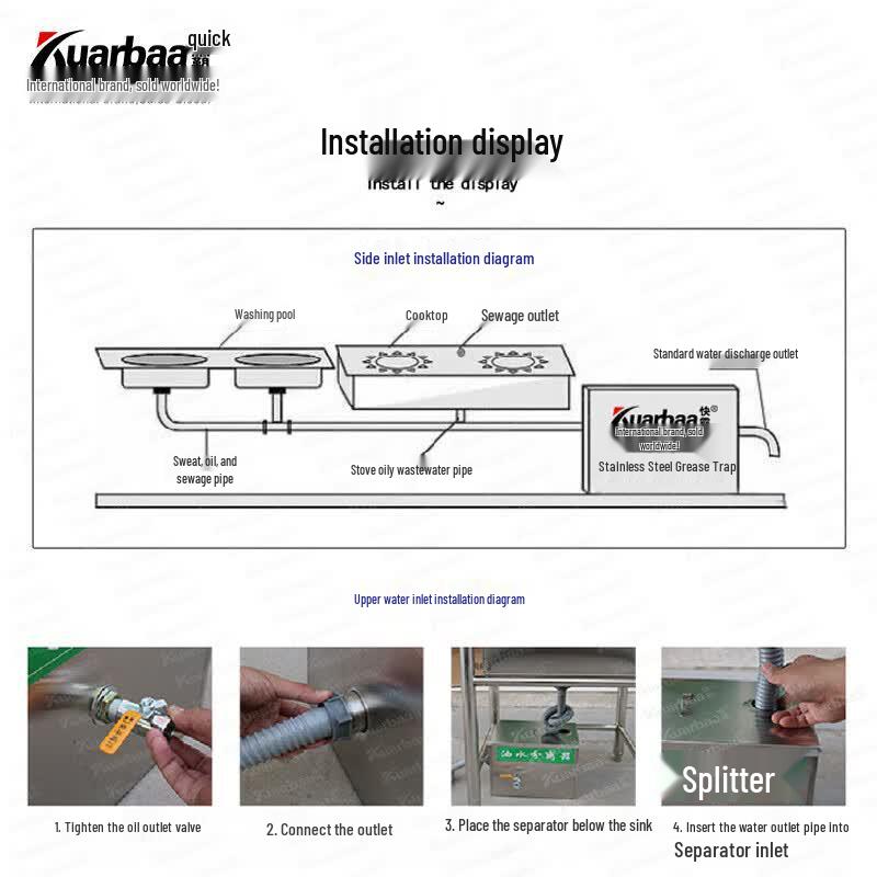 Automatic Stainless Steel Commercial Oil-Water Separator