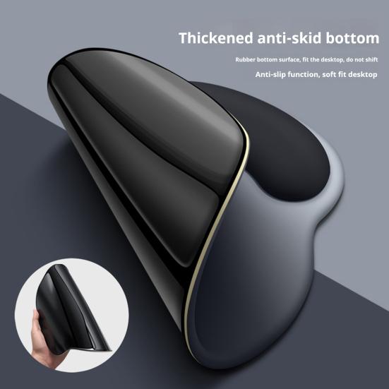 Mouse Pad with Wrist Support Ergonomic Design Non-Slip Base Waterproof Wear-Resistant Gaming Mouse Mat