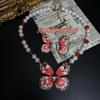 New Vintage Butterfly Bead Pearl Necklace With Exquisite Jewelry Set High-quality Texture