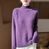 Women Sweater 100% Wool TIDENOVEL Turtleneck Knit Pullover Thick Winter Jumpers Female Knit Tops