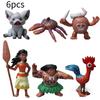 10pcs Figurine Moana Anime Statuary Cake Ornament Christmas Gifts Garnish Toys