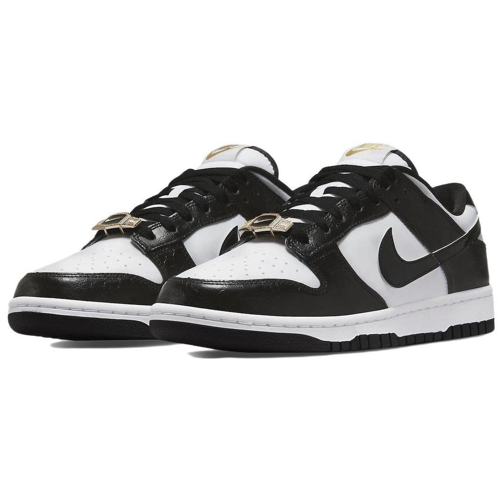 Nike Dunk Low SE World Champ Мужские кроссовки Белый металлик-Золото Черный DR9511-100