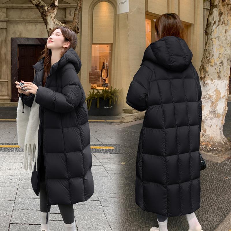 Autumn Winter Thicken Warm Parka Women Casual Sweety Solid Color Big Pocket Loose Long Hooded Coat Jackets Outwear