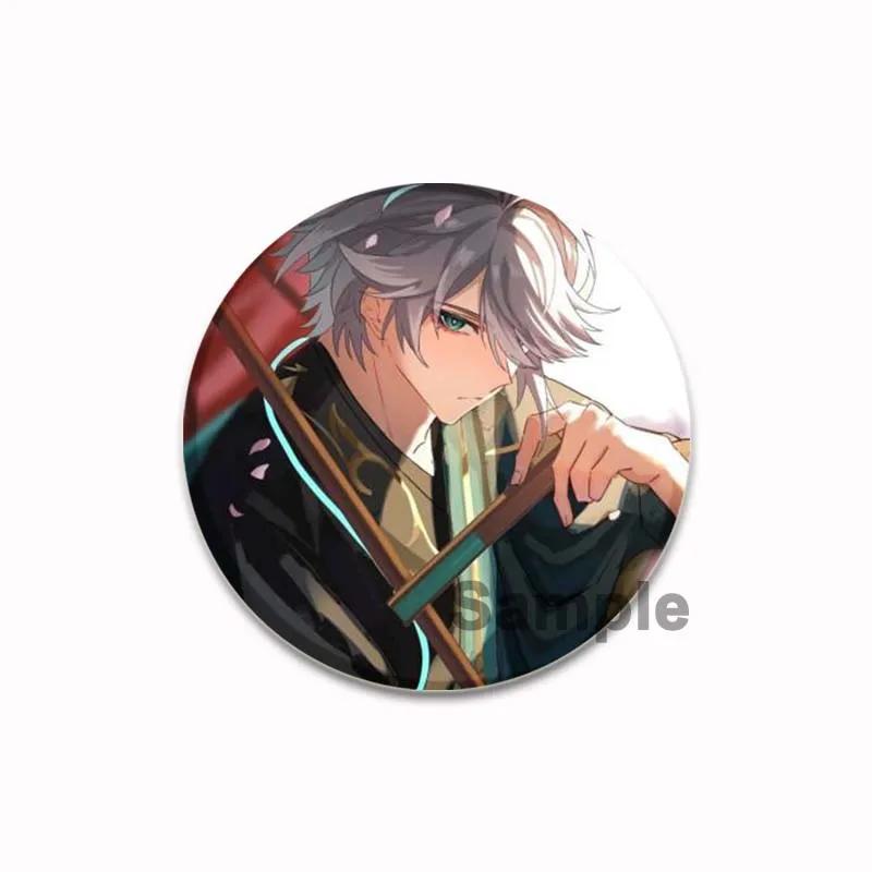 32/44/58 мм значок Genshin Impact, броши ручной работы на одежду, рюкзак, аксессуары для косплея, брошь Alhaitham, мультяшные значки на лацкан, подарки