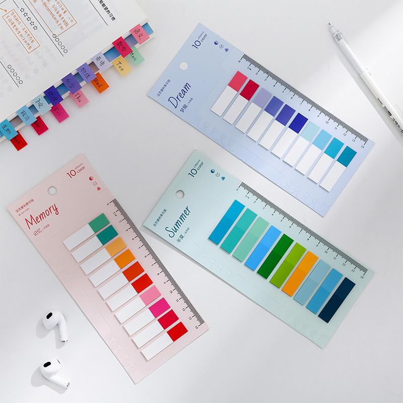 1 шт. романтический цветной блокнот для заметок для домашних животных, липкие заметки 14 см, линейка, индексные наклейки, книжный маркер, офисная школа