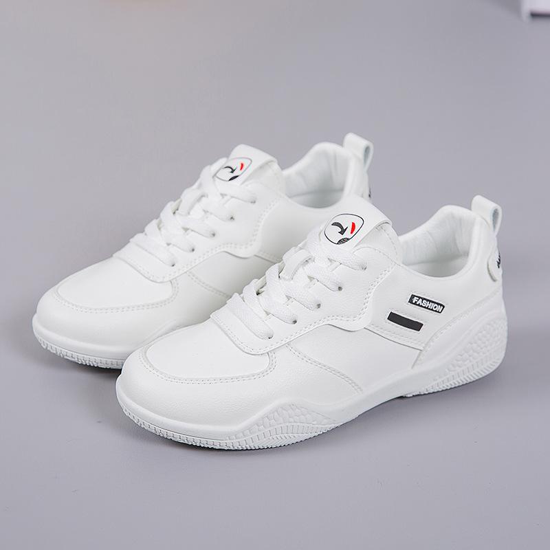 [Customized] Spring 2025 New Versatile and Lightweight Women's Little White Shoes Sports and Leisure Board Shoes Soft-soled Breathable Shoes