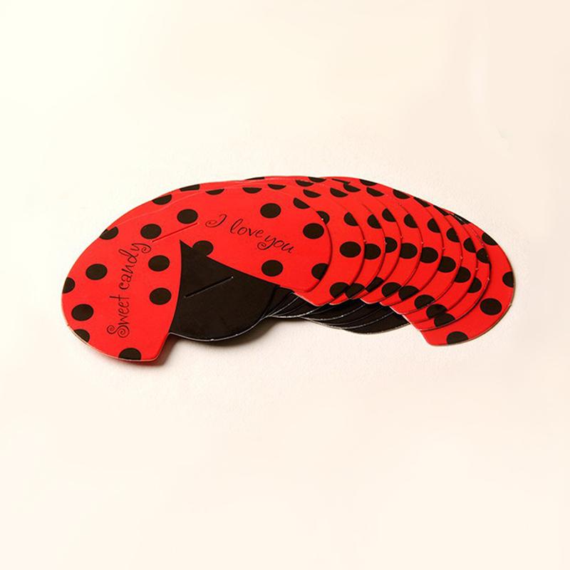 50 шт. вешалка для насекомых декоративная открытка милые насекомые пчелы божья коровка бабочка форма леденец упаковка карта