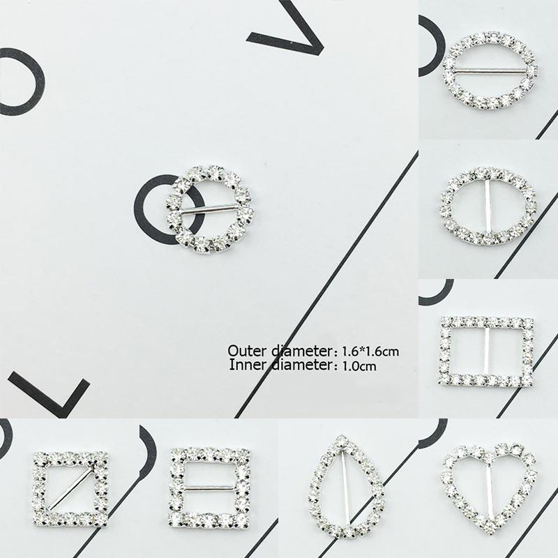 Fashion 10PCS/Set Hairband Making Hot Sale Girls Hair Accessories Card Decoration Women Rhinestone Buckles DIY Popular Wedding Metal