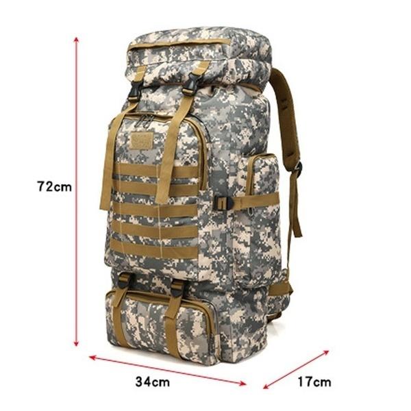 80л камуфляжный рюкзак, военная походная сумка, армейский рюкзак, водонепроницаемые дорожные рюкзаки(6 Цвет)