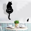 Creative Cartoon Cute Cat Wall Clock Home Decor Watch Way Tail Move