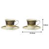 Noritake American Cup Saucer 220cc Evening Majesty 2 Bone China & (Pair Set) P59589/4818