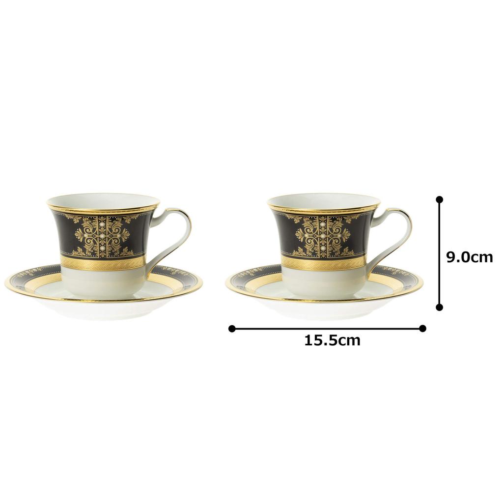 Noritake American Cup Saucer 220cc Evening Majesty 2 Bone China & (Pair Set) P59589/4818