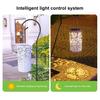 Solar Lantern Outdoor Hanging Light Hollow Pattern Design Automatic On/Off IP54 Waterproof Easy Installation Solar Outdoor Patio Light