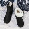 TUINANLE Женские теплые хлопковые ботинки, нейлоновые зимние ботинки, зимние полусапожки, нескользящие короткие ботинки