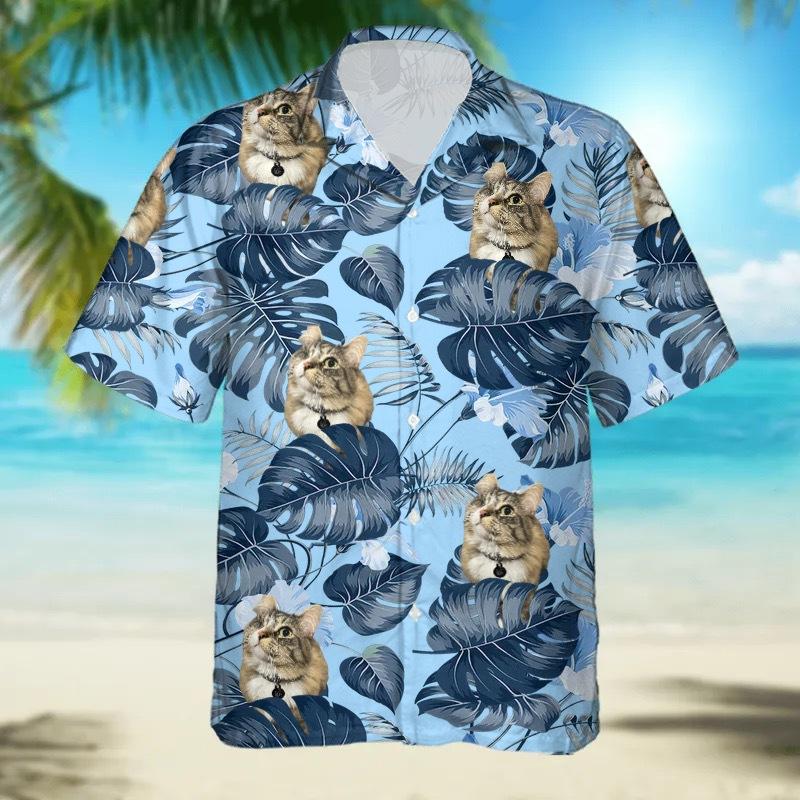 eBay 1116 new animal pattern lapel shirt 1D digital printing Hawaiian men's shirt
