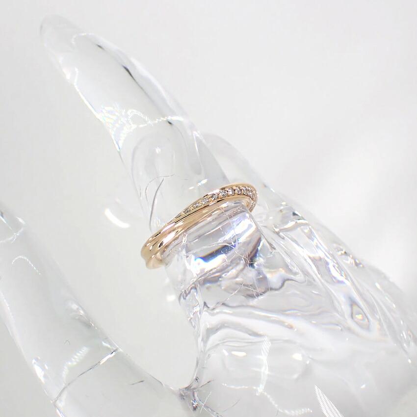 [Б/у] Звездные украшения/Звездные украшения K18YG Бриллиантовое кольцо/Нет. 11/г433-52