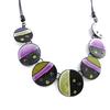 NOA [H9080] - Дизайнерское колье «Нора» фиолетово-зеленый