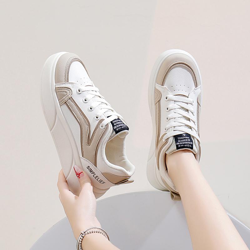 Мода весна осень женские кроссовки увеличивающие рост повседневная обувь мода лаконичные скейтборд обувь удобные повседневные кроссовки
