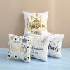 Hot Stamping Letter Series Christmas Pillow Cover New Home Sofa Cushion Cover