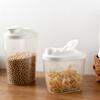 Clear Plastic Cereal Nut Food Sealed Storage Tank Kitchen Container with Lid