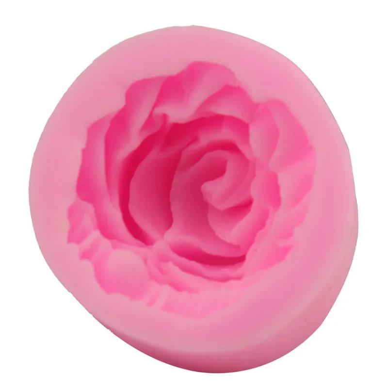 Силиконовая форма для торта Bloom Rose 3D Flower Fondant Mold Cupcake Jelly Candy Chocolate Decoration Bakery Tool Moulds molds silicone