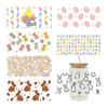 Easter Theme Cup Wraps Iron on Transfer Cup Stickers New UV DTF Transfer Sticker  16OZ Glass Cups