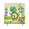 Early Education Daily Calendar Teaching Clock Puzzle Kids Wooden Montessori Toys  Party Trip