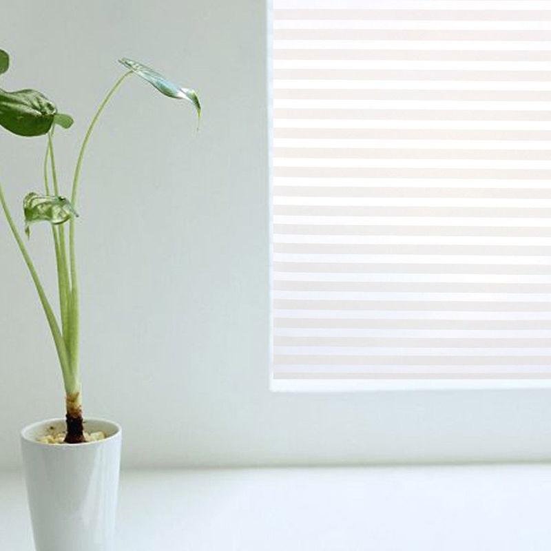 YH 45x200 см полосатая матовая защитная пленка для стекла самоклеящаяся домашний декор ПВХ