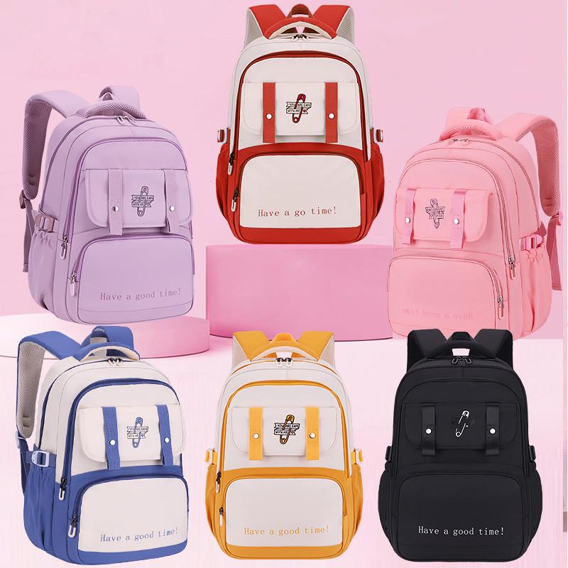 Letter Backpack Fashion With Waterproof Material For Middle School And Campus