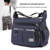Мужская сумка-мессенджер из парусины большой вместимости - многосекционная дорожная и повседневная сумка через плечо